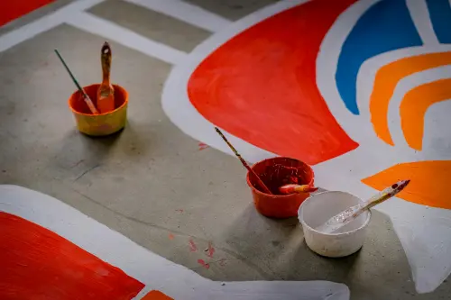Livorno, piazza Garibaldi si trasforma con il primo floor painting della città