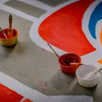 Livorno, piazza Garibaldi si trasforma con il primo floor painting della città